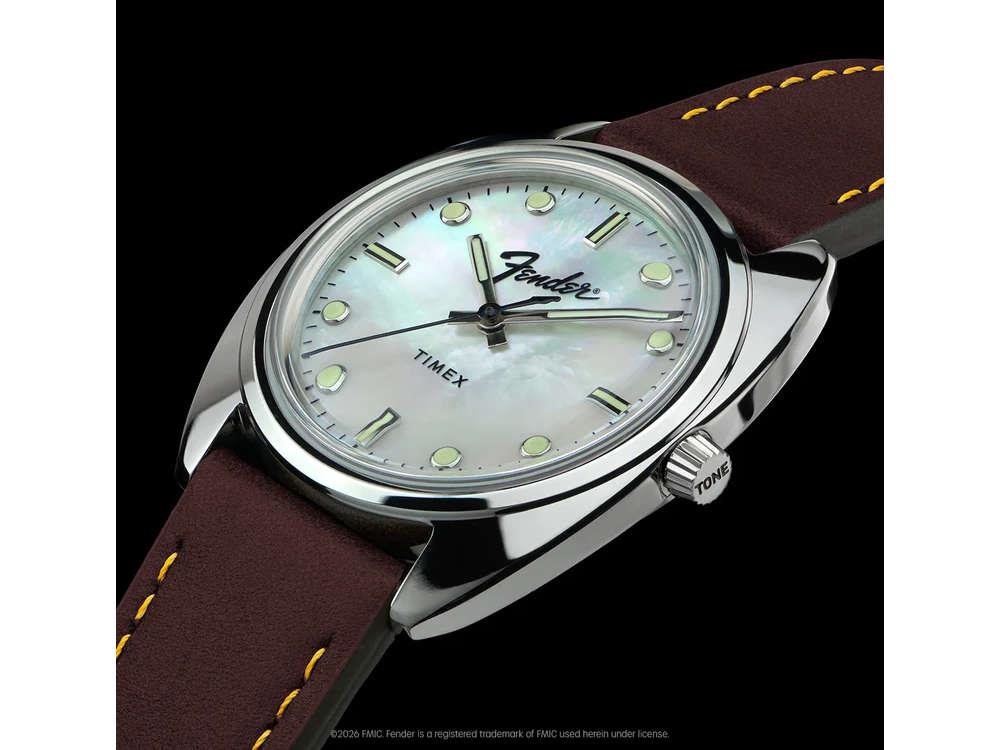 Reloj de Cuarzo Timex x Fender, Plata, 37 mm, TW6A14700