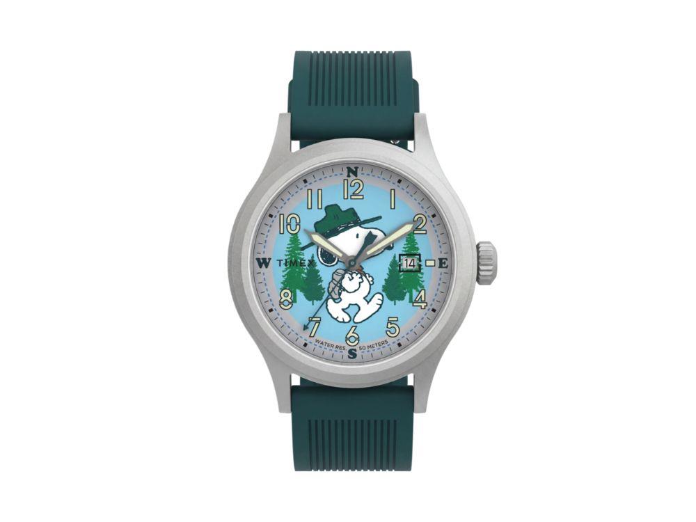 Reloj de Cuarzo Timex Peanuts Time Expedition Scout, Azul, 40 mm, TW2Y84800