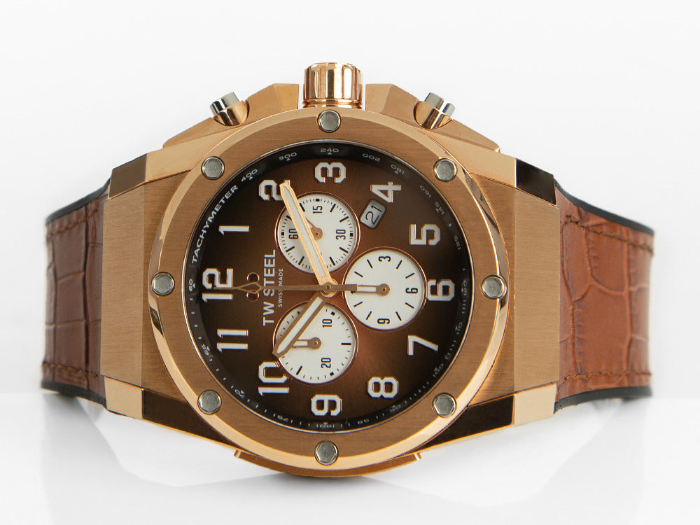 Reloj de Cuarzo TW Steel Ace Genesis, Marrón, 44 mm, Edición Limitada, ACE132