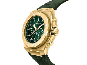 Reloj de Cuarzo TW Steel Ceo Tech, Verde, 45 mm, Correa de piel, 10 atm, CE4085