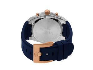 Reloj de Cuarzo TW SteelCeo Tech 44mm, Azul, 44 mm, Caucho, 10 atm, CE4105