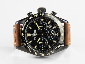 Reloj de Cuarzo TW Steel Chrono Sport, Negro, 46 mm, Piel, 10 atm, CHS1