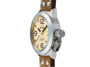 Reloj de Cuarzo TW Steel Classic Canteen, Beige, 45 mm, Piel, 10 atm, CS100