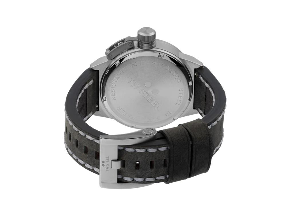 Reloj de Cuarzo TW Steel Classic Canteen, Gris, 45 mm, Piel, 10 atm, CS101