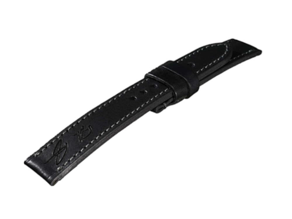 Correa U-Boat Accesorios, Piel de Becerro, Negro, 22mm, 8277/XL/Z