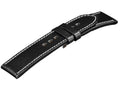 Correa U-Boat Accesorios, Piel, Algodón, Negro, 20 mm., 831/Z