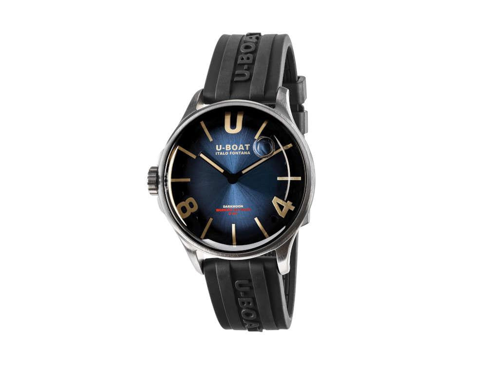 Reloj de Cuarzo U-Boat Capsoil Darkmoon, Acero Inoxidable, 40 mm, Azul, 9021