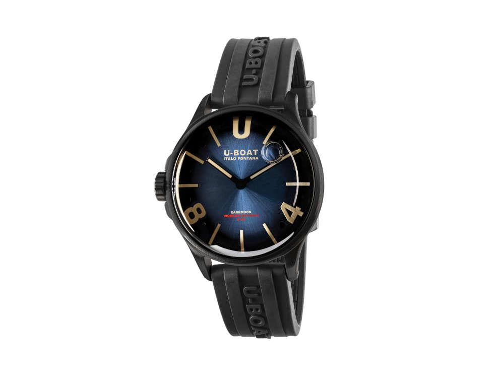 Reloj de Cuarzo U-Boat Capsoil Darkmoon, Acero Inoxidable PVD, 40 mm, Azul, 9020