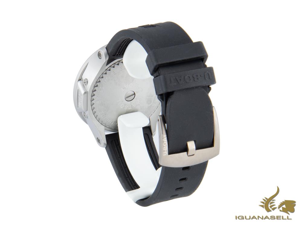 Reloj de Cuarzo U-Boat Capsoil SS, Acero Inoxidable 316L, Negro, 45 mm, 8110/A