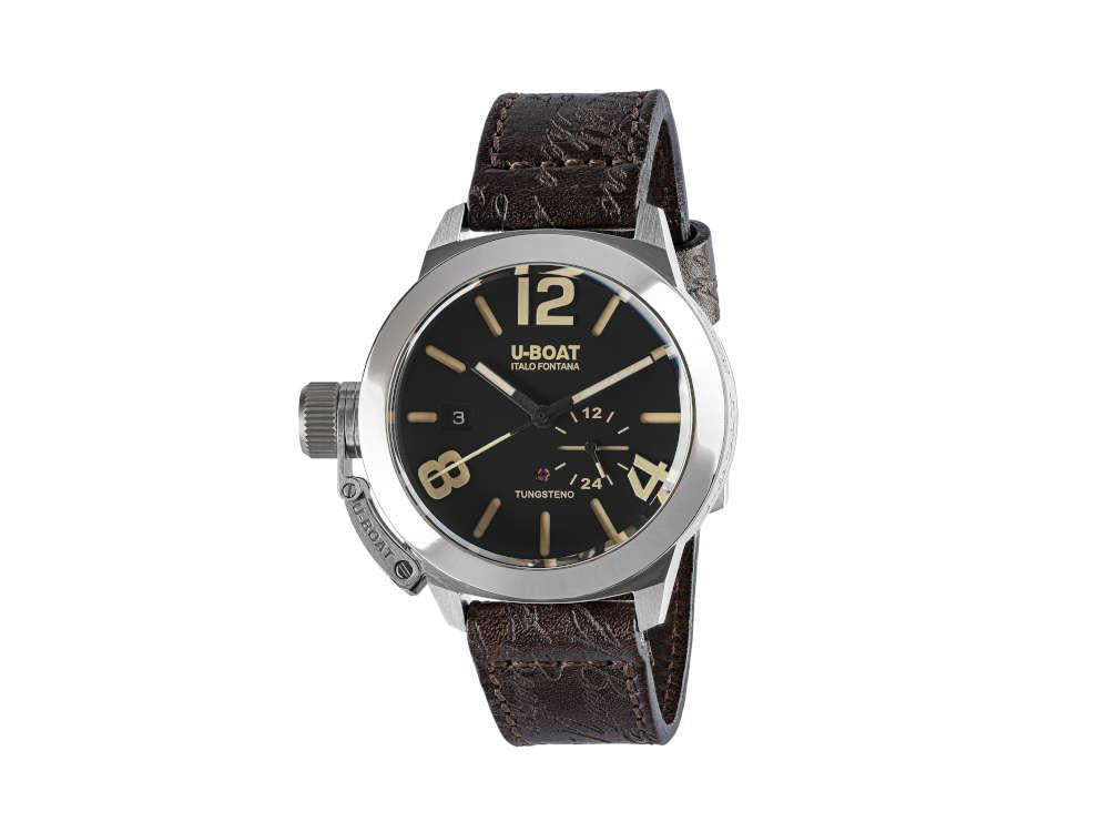 Reloj Automático U-Boat Classico 42 Tungsteno, Negro, Correa de piel, 8893