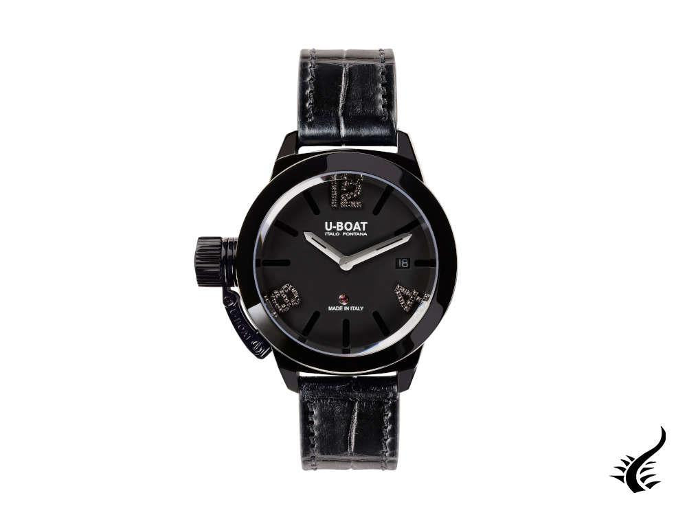 Reloj Automático U-Boat Classico, Acero Inoxidable 316L, IPB, Negro, 40mm, 6951