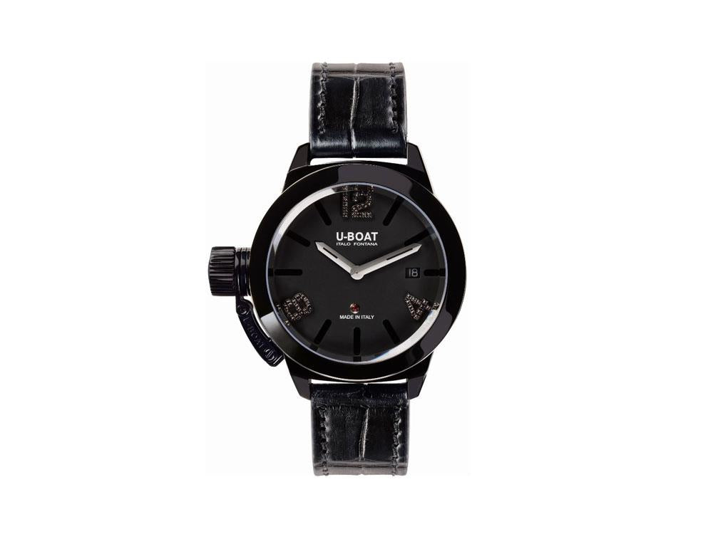 Reloj Automático U-Boat Classico, Acero Inoxidable 316L, IPB, Negro, 40mm, 6951