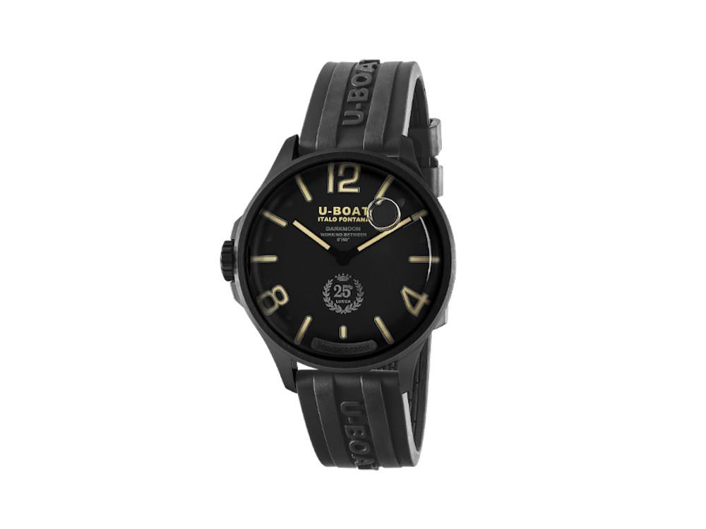 Reloj de Cuarzo U-Boat Capsoil Darkmoon 25.º PVD, Negro, Edición Limitada, 2026