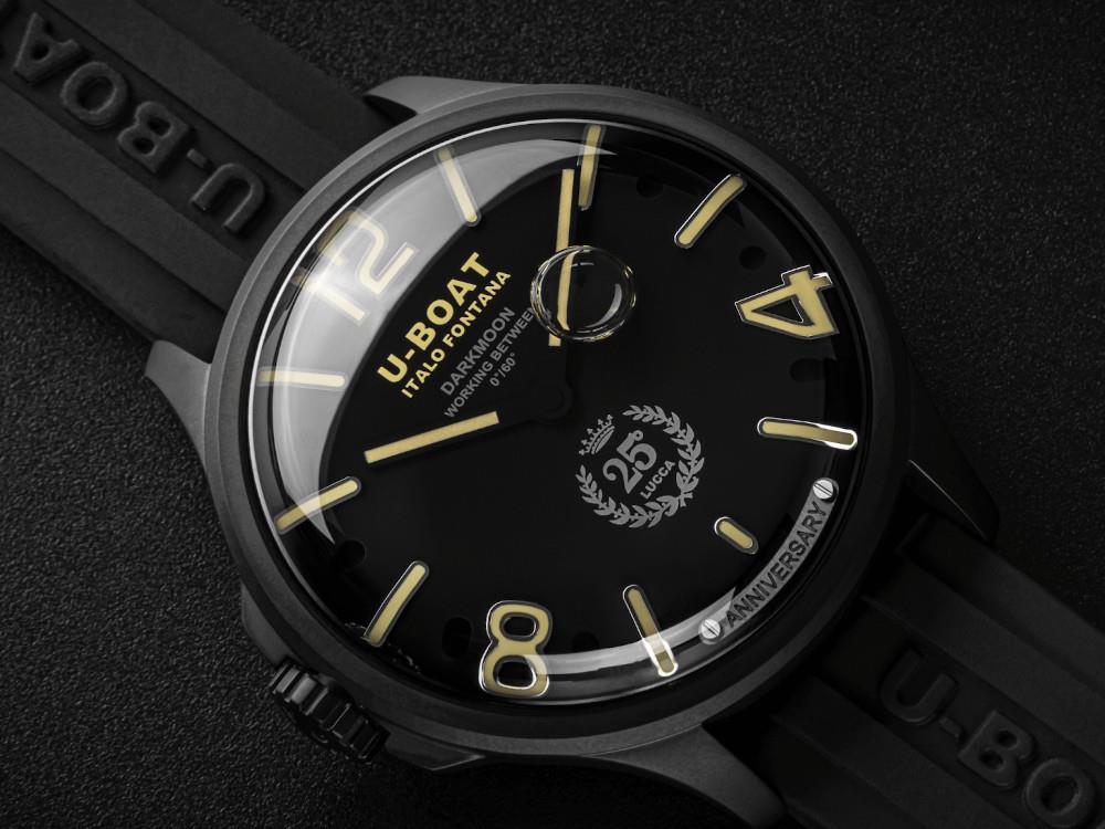 Reloj de Cuarzo U-Boat Capsoil Darkmoon 25.º PVD, Negro, Edición Limitada, 2026
