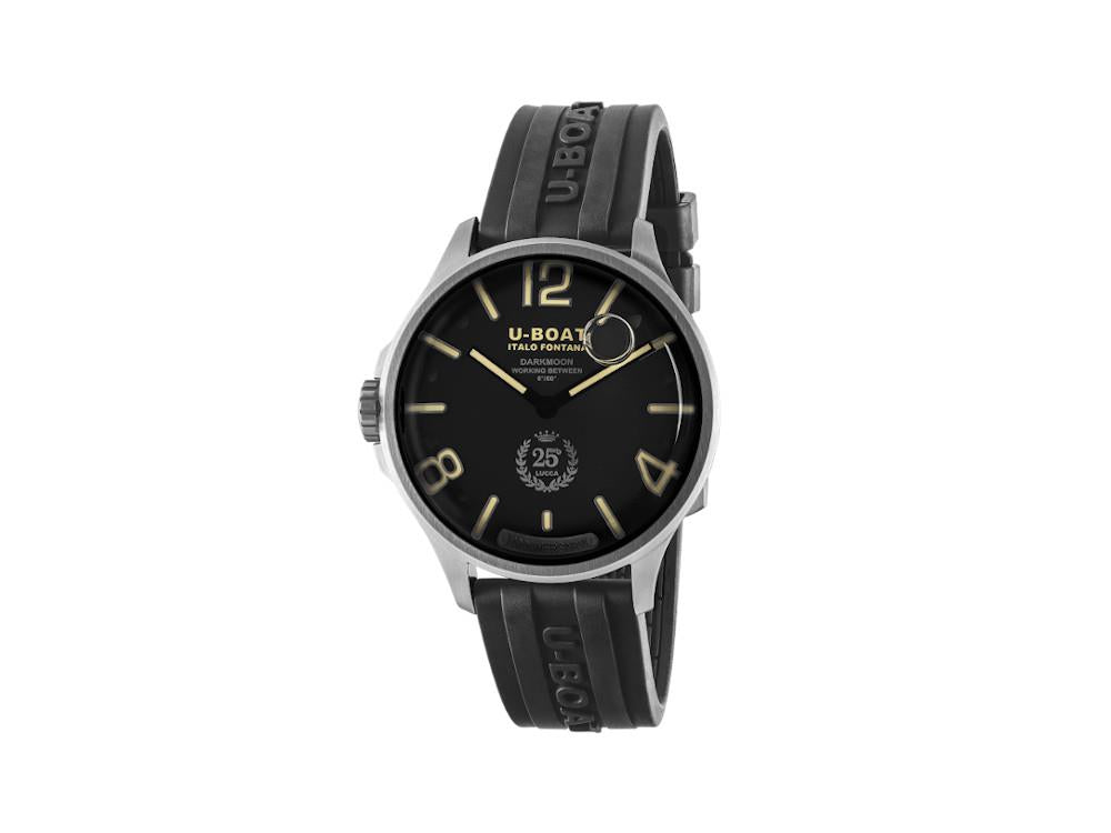 Reloj de Cuarzo U-Boat Capsoil Darkmoon 25° SS, Negro, Edición Limitada, 2027