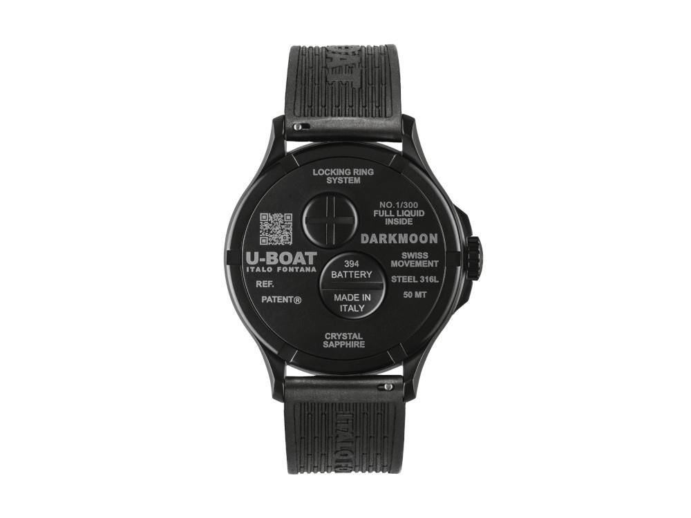 Reloj de Cuarzo U-Boat Capsoil Darkmoon 25° Blue Soleil PVD, Ed Limitada, 2028