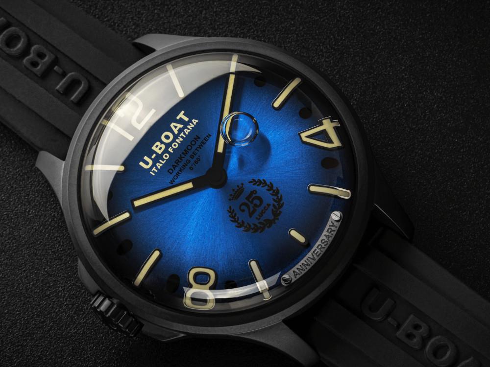 Reloj de Cuarzo U-Boat Capsoil Darkmoon 25° Blue Soleil PVD, Ed Limitada, 2028