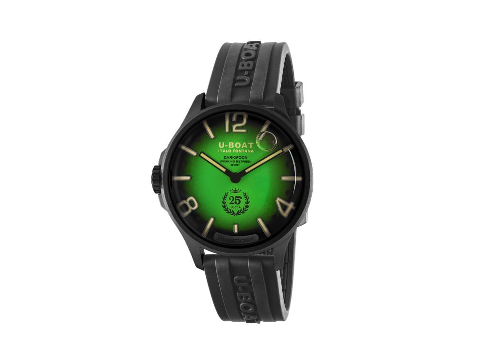 Reloj de Cuarzo U-Boat Capsoil Darkmoon 25° Green Soleil PVD, Ed Limitada, 2030
