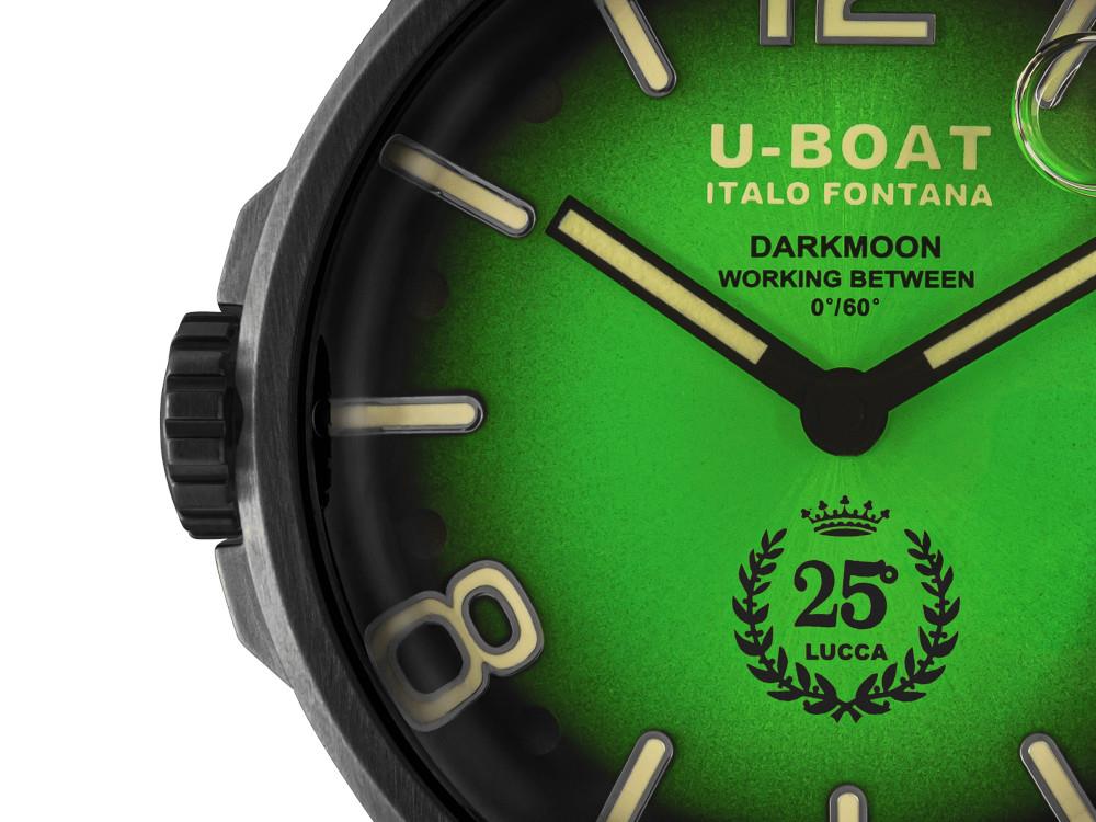 Reloj de Cuarzo U-Boat Capsoil Darkmoon 25° Green Soleil PVD, Ed Limitada, 2030