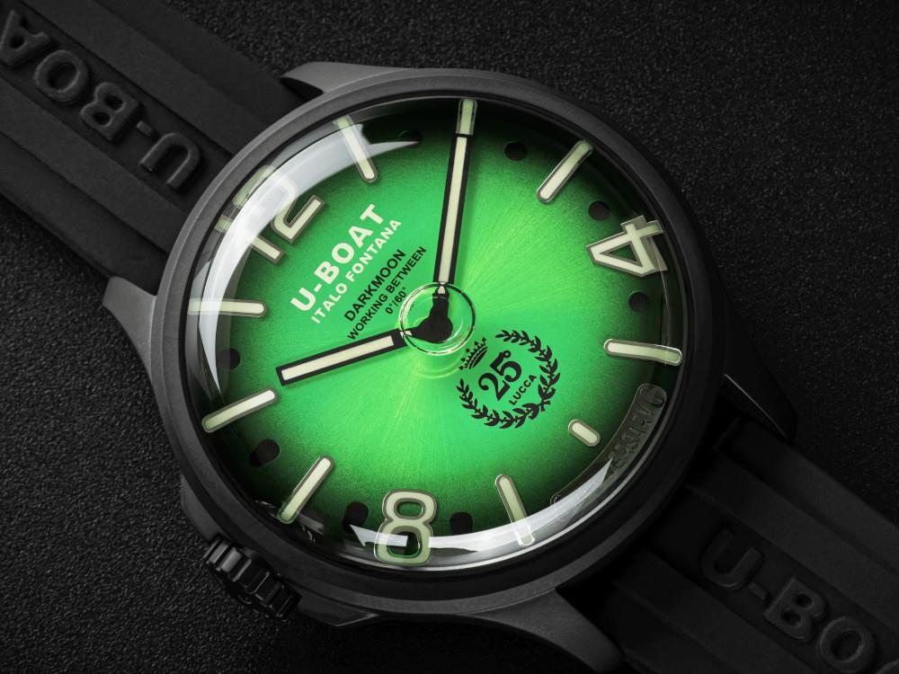Reloj de Cuarzo U-Boat Capsoil Darkmoon 25° Green Soleil PVD, Ed Limitada, 2030