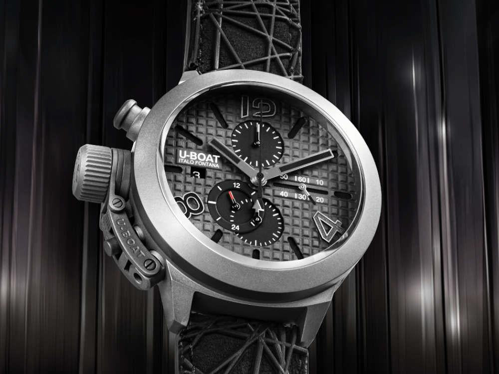 Reloj Automático U-Boat Classico, Titanio, Gris, 45 mm, Edición Limitada, 3002