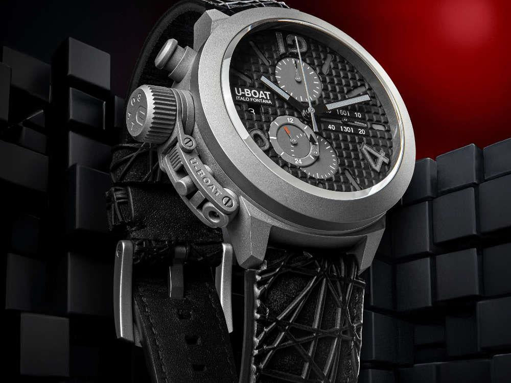 Reloj Automático U-Boat Classico, Titanio, Negro, 45 mm, Edición Limitada, 3004