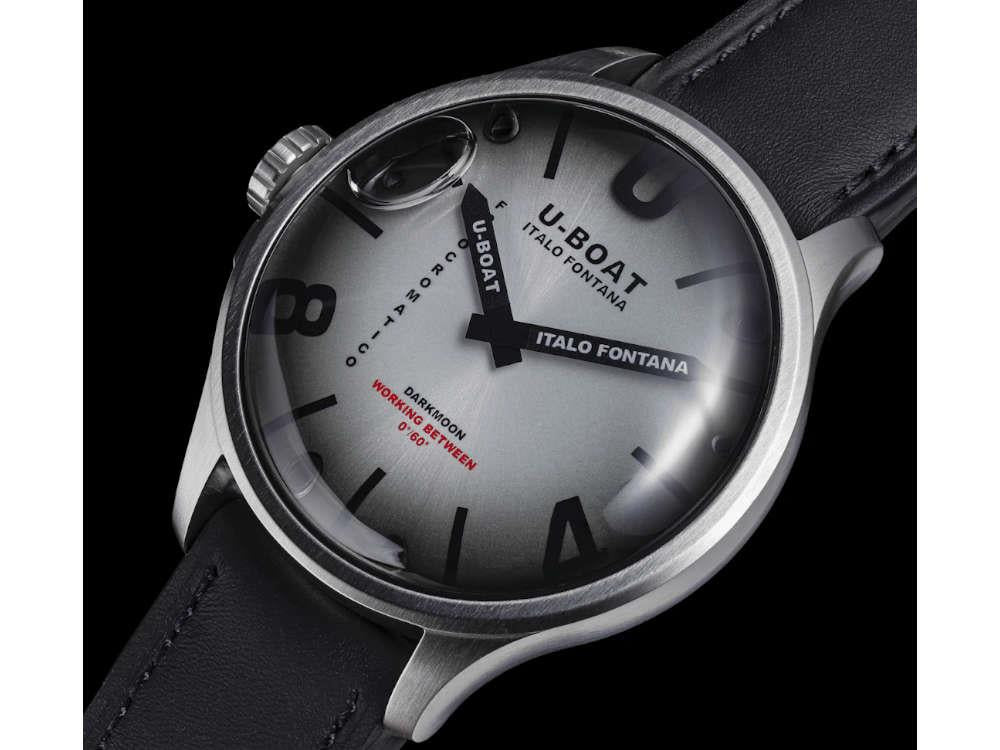 Reloj de Cuarzo U-Boat Capsoil Darkmoon Kama SS, 46.5 mm, Gris, 3338