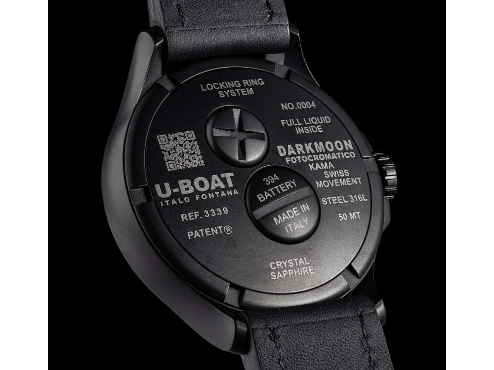 Reloj de Cuarzo U-Boat Capsoil Darkmoon Kama PVD, 46.5 mm, Gris, 3339