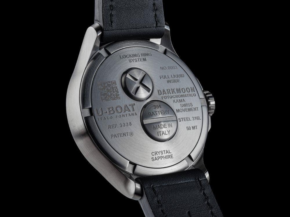 Reloj de Cuarzo U-Boat Capsoil Darkmoon Kama SS, 46.5 mm, Azul, 3340