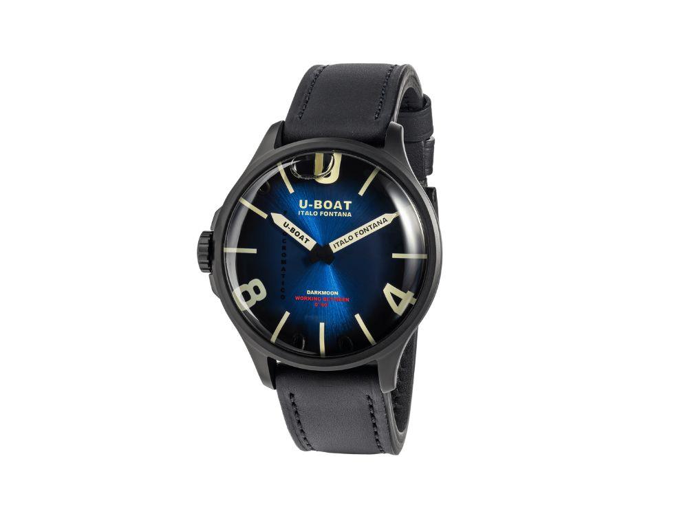 Reloj de Cuarzo U-Boat Capsoil Darkmoon Kama PVD, 46.5 mm, Azul, 3341