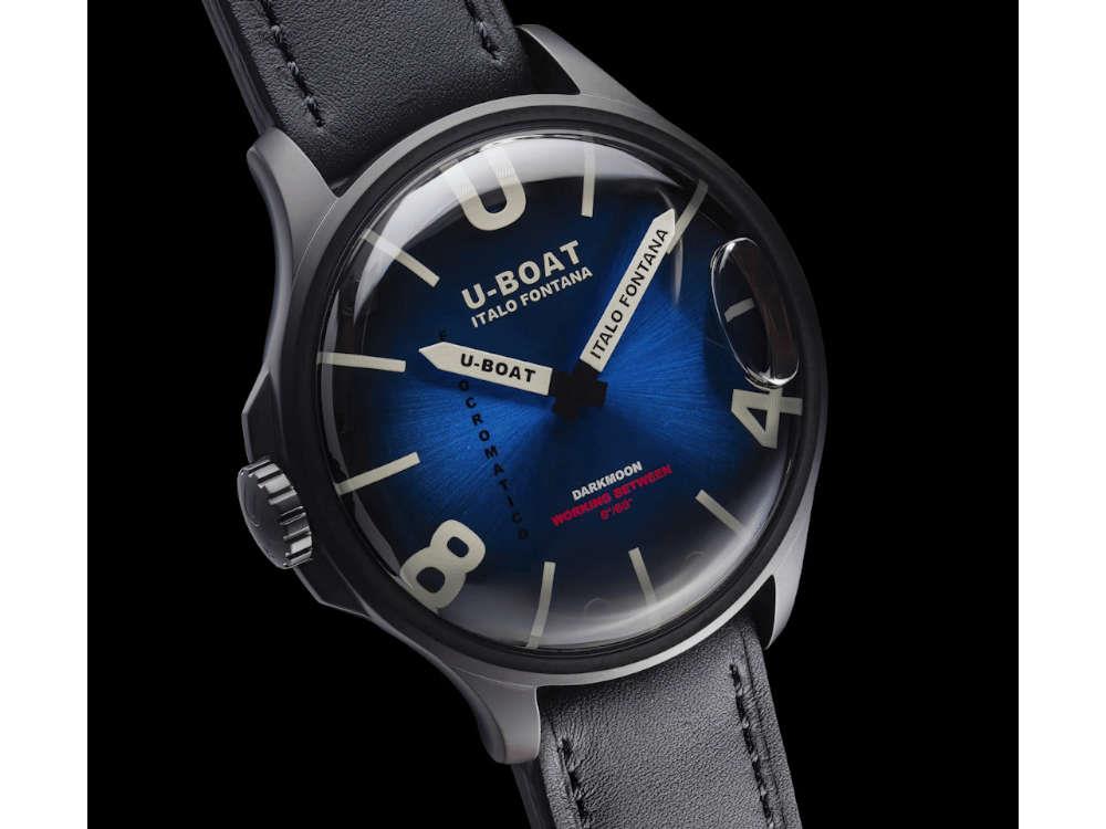 Reloj de Cuarzo U-Boat Capsoil Darkmoon Kama PVD, 46.5 mm, Azul, 3341