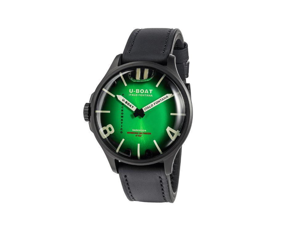 Reloj de Cuarzo U-Boat Capsoil Darkmoon Kama, IPB, 46.5 mm, Verde, 3343