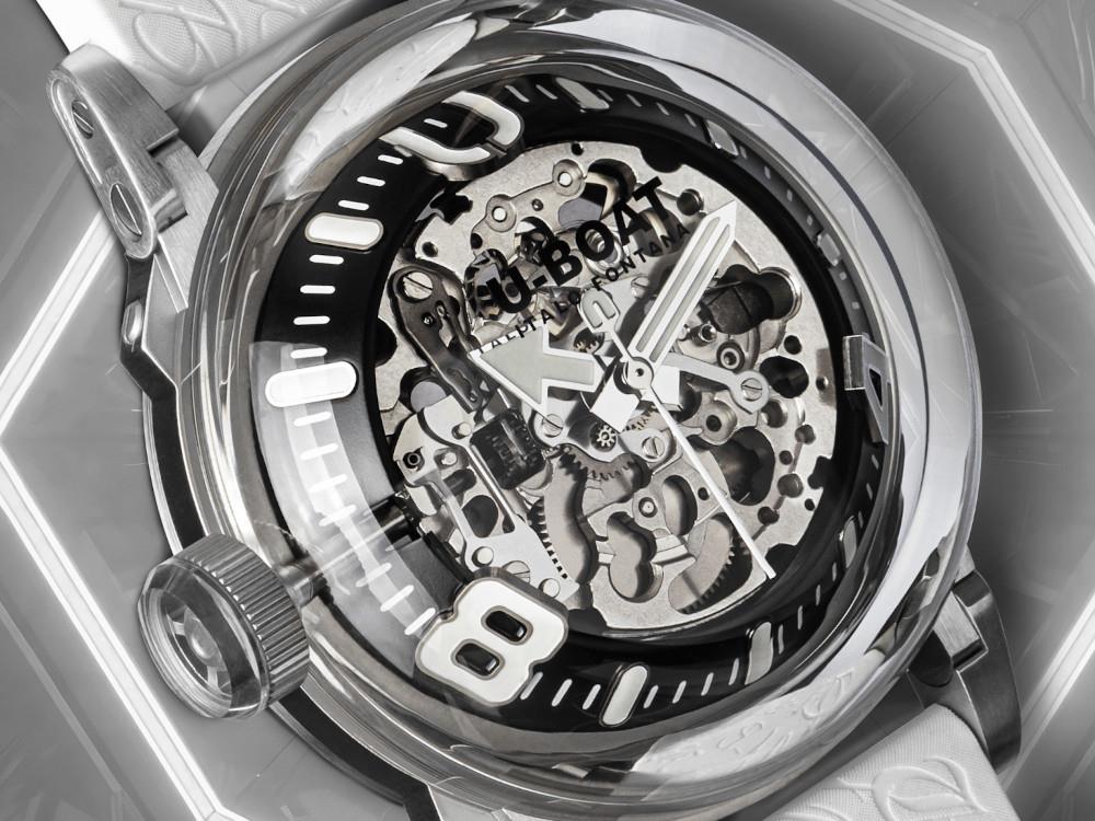 Reloj Automático U-Boat U-65, Acero Inoxidable 316L, 44 mm, Blanco, 3346