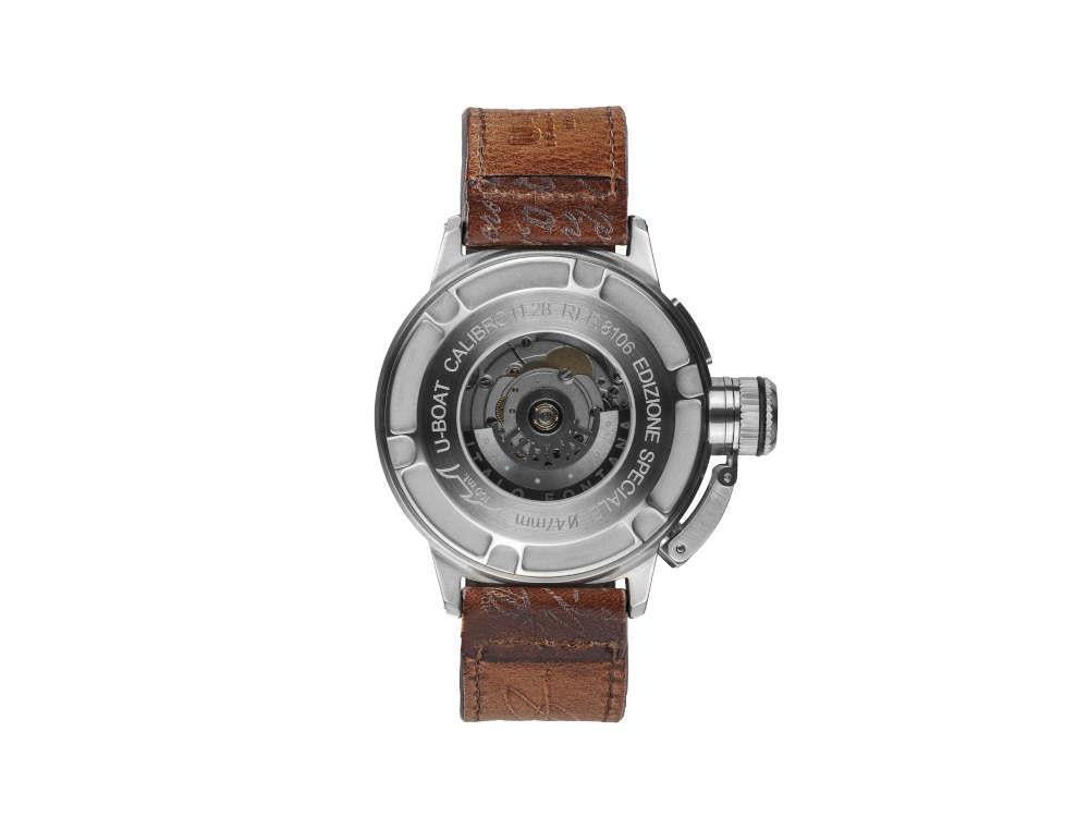Reloj Automático U-Boat Classico, Acero Inoxidable 316L, Beige, 47mm, 8106