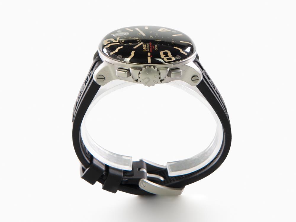 Reloj de Cuarzo U-Boat Capsoil Chrono SS, Negro, 45 mm, 8111/C