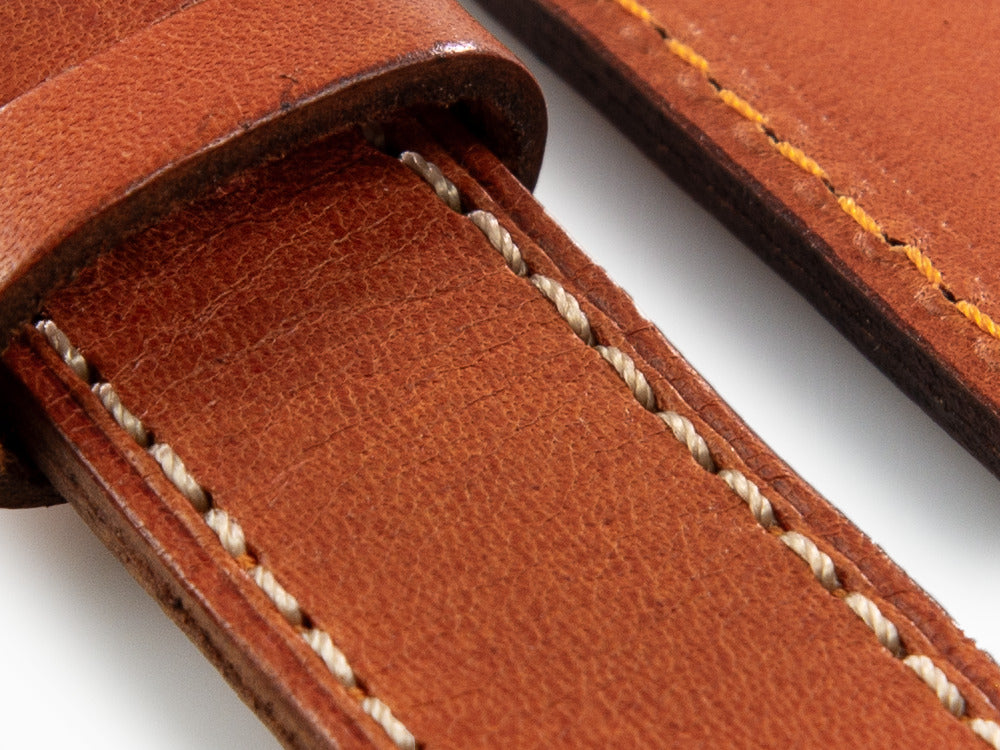 Correa U-Boat Accesorios, Piel de Becerro, Marrón, 22mm, 8276/Z