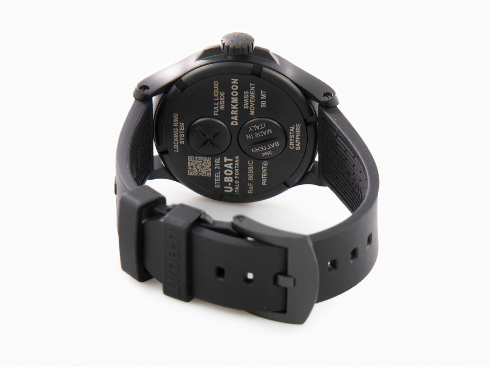 Reloj de Cuarzo U-Boat Capsoil Darkmoon Soleil Green IPB, 44 mm, 8698