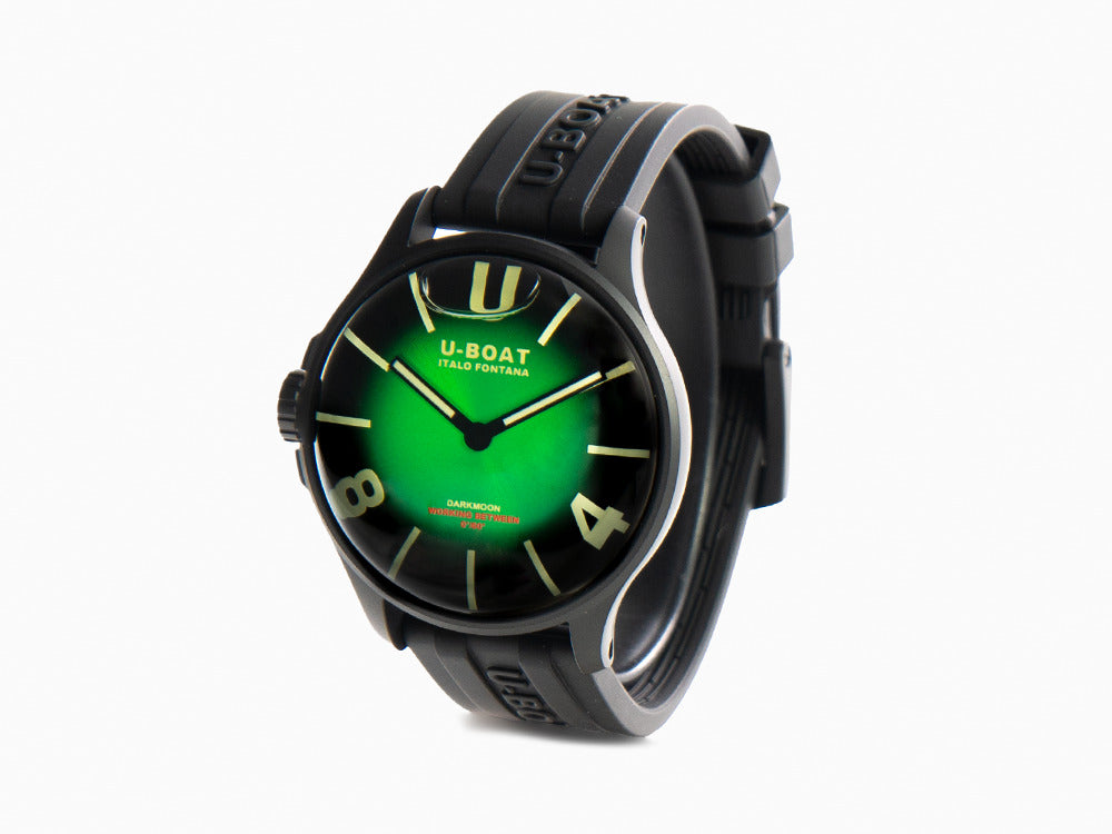 Reloj de Cuarzo U-Boat Capsoil Darkmoon Soleil Green IPB, 44 mm, 8698