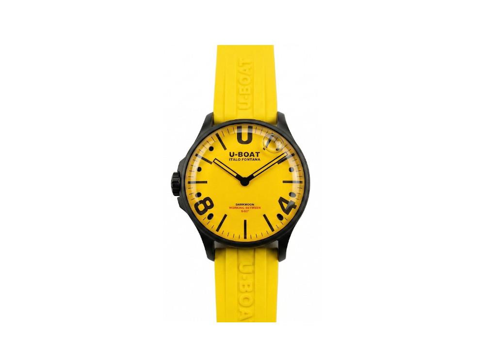 Reloj de Cuarzo U-Boat Darkmoon Capsoil, PVD, PVD, 44 mm, Amarillo, 8967