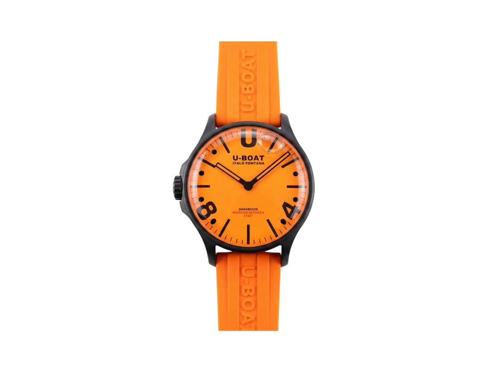Reloj de Cuarzo U-Boat Capsoil Darkmoon, PVD, PVD, 44 mm, Naranja, 8968