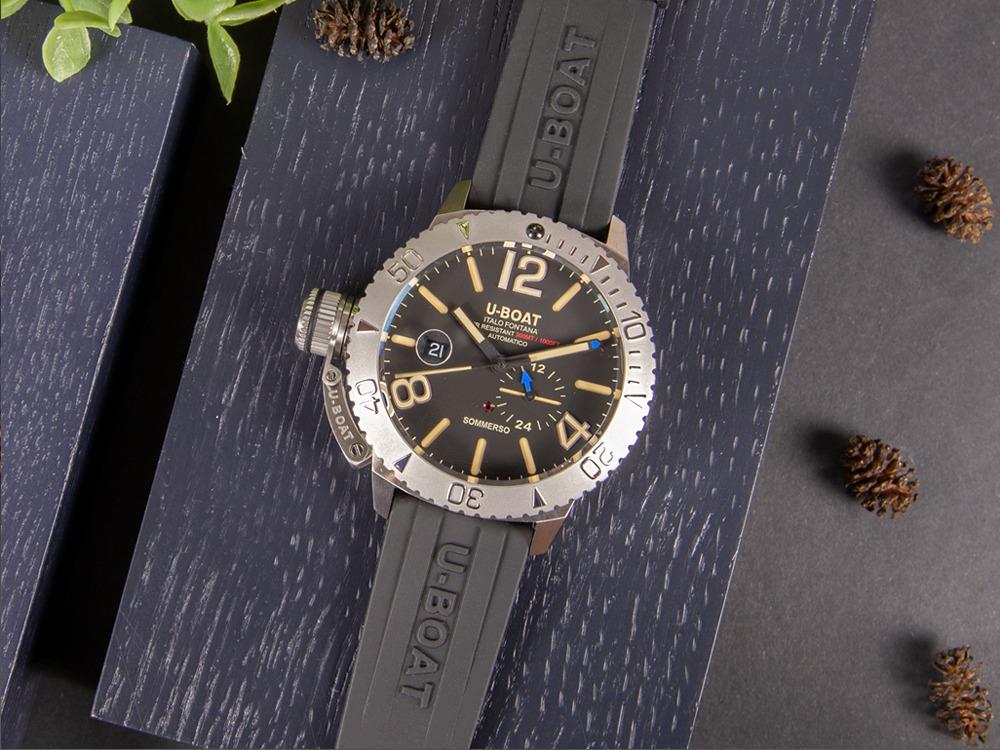 Reloj Automático U-Boat Classico Sommerso, Negro, 46 mm, 30 atm, 9007/A