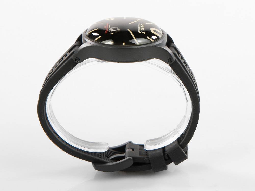 Reloj Cuarzo U-Boat Capsoil Darkmoon, Acero Inoxidable, DLC, 40mm, Negro, 9019