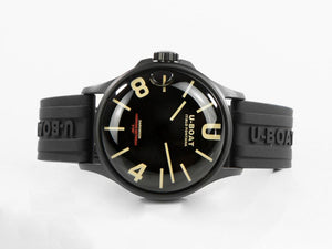 Reloj Cuarzo U-Boat Capsoil Darkmoon, Acero Inoxidable, DLC, 40mm, Negro, 9019