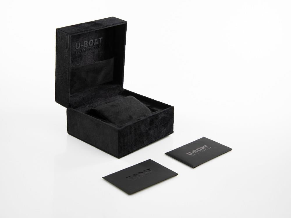 Reloj Cuarzo U-Boat Capsoil Darkmoon, Acero Inoxidable, DLC, 40mm, Negro, 9019