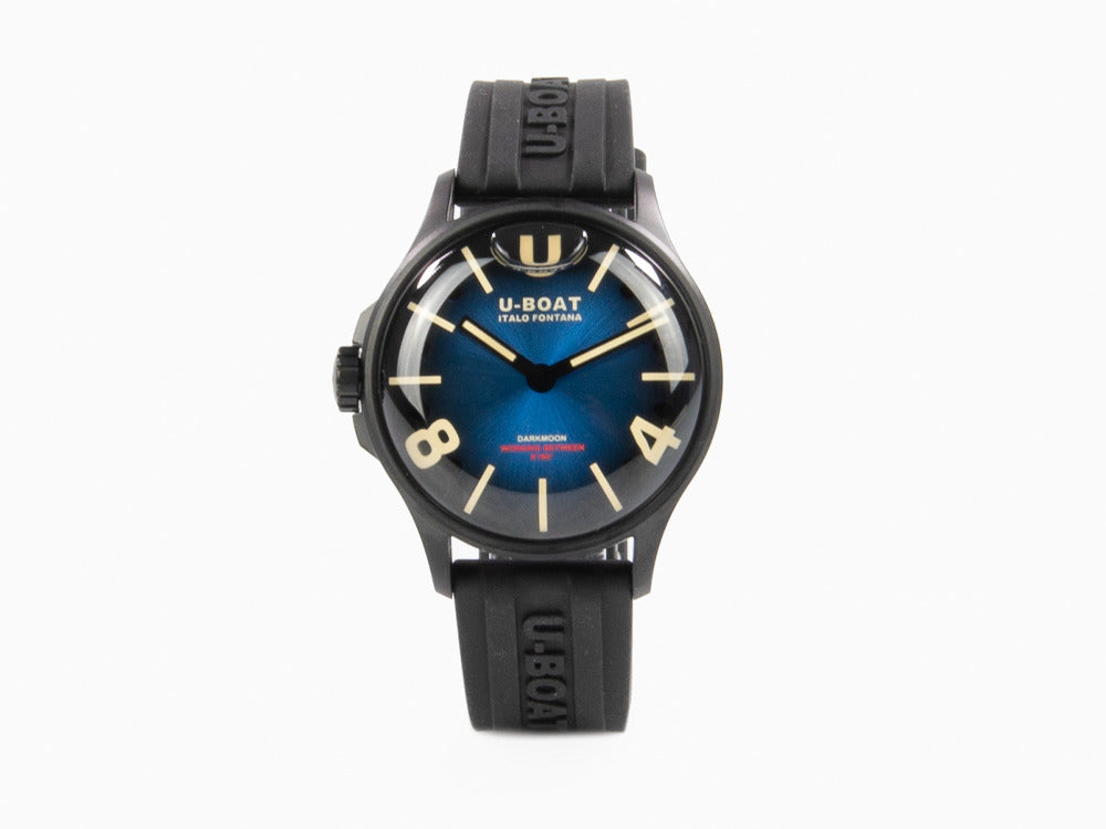 Reloj de Cuarzo U-Boat Capsoil Darkmoon, Acero Inoxidable PVD, 40 mm, Azul, 9020