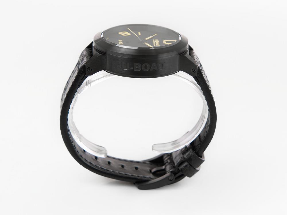 Reloj Automático U-Boat U-47 Classico Dark Soul, Negro, 47 mm, Correa piel, 9160