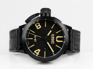 Reloj Automático U-Boat U-47 Classico Dark Soul, Negro, 47 mm, Correa piel, 9160