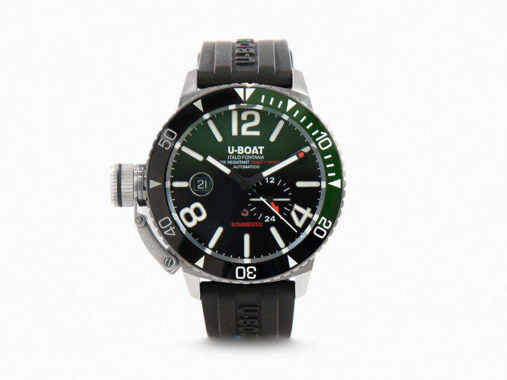 Reloj Automático U-Boat Classico Sommerso Ghiera Ceramica Verde, 46 mm, 9520