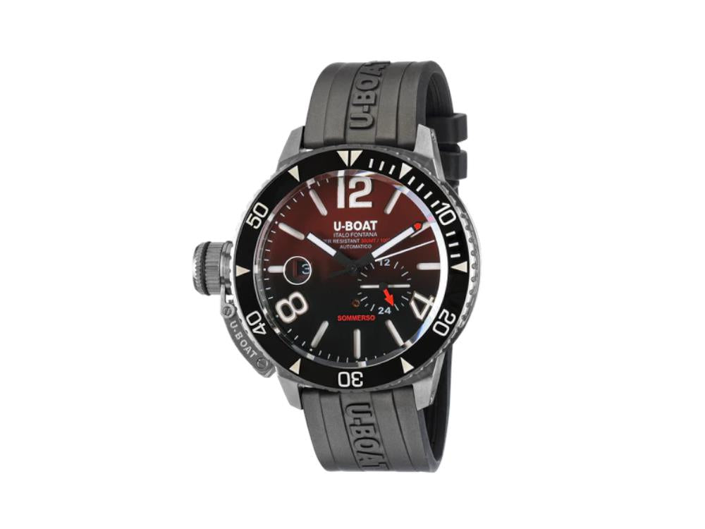 Reloj Automático U-Boat Classico Sommerso Ghiera Ceramica Bordeaux, 46 mm, 9521