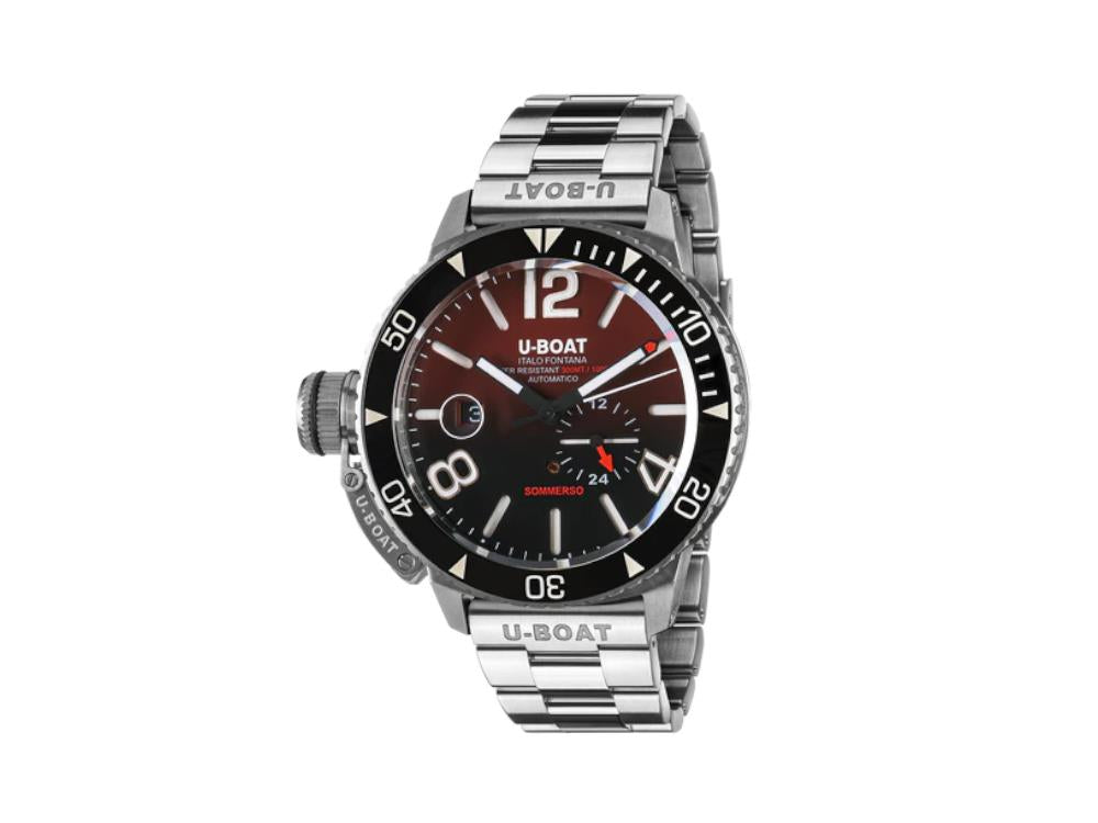 Reloj Automático U-Boat Sommerso Ghiera Ceramica Bordeaux, 46 mm, 9521/MT
